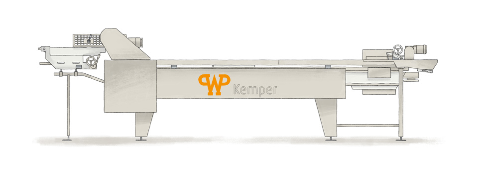 Fully automatic frying process: WP Kemper donut fryer LARGO S - The fryer Fully automatic frying process: WP Kemper donut fryer LARGO S