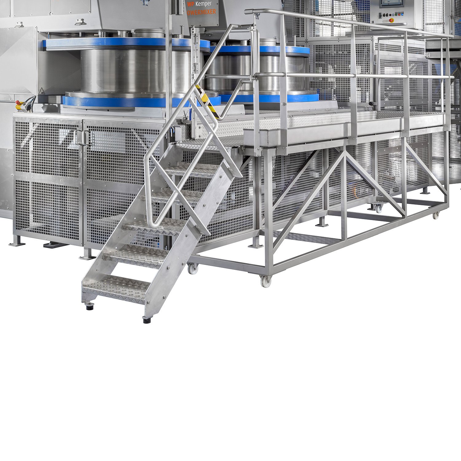 All-round protective enclosure via protected doors