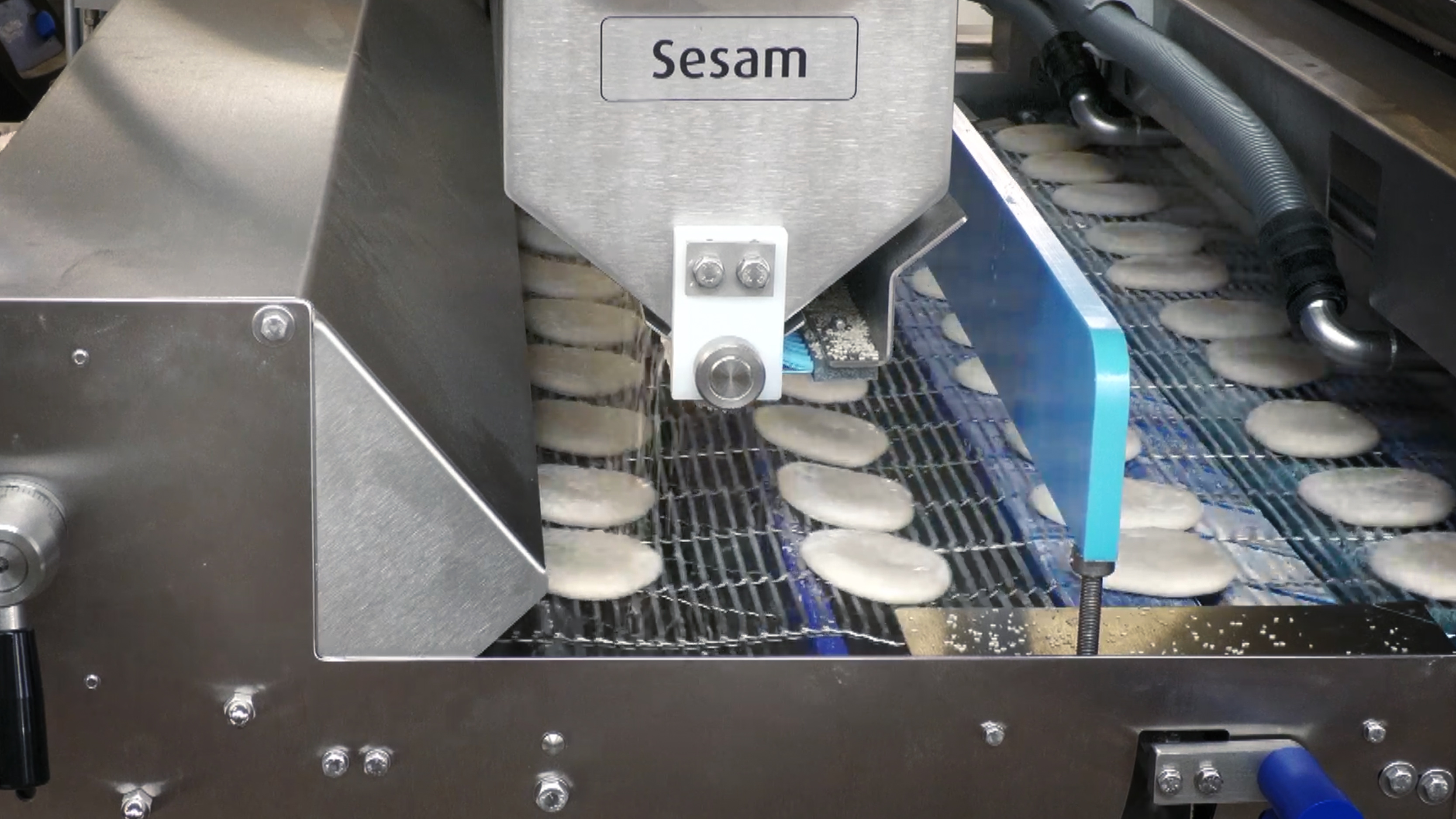 WP Soft Bun seeding station Seeding of WP Soft Buns in the seeding station
