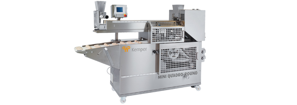Dough strip line MINI QUADRO ROUND - The small dough strip line for round and square rolls and baguette Dough strip line MINI QUADRO ROUND